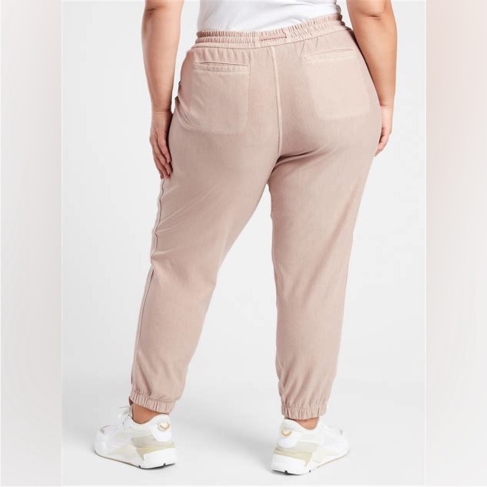 ATHLETA Farallon Comfy Loungewear Pocket Joggers in Mocha Latte 531090 Sz 22 - Picture 2 of 14